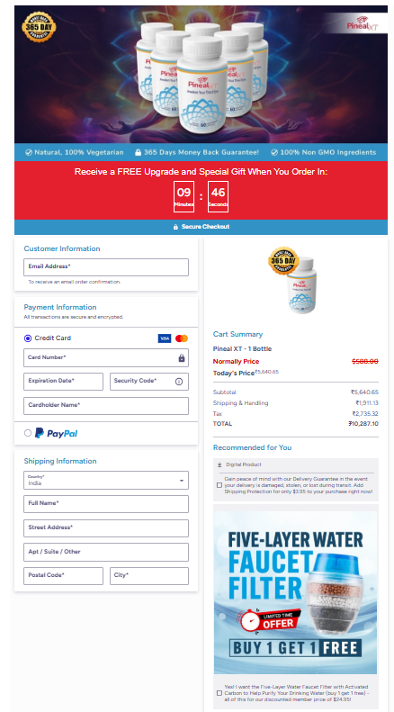 Pineal XT secure order process
